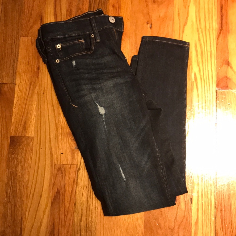 Dark wash Mid rise jegging